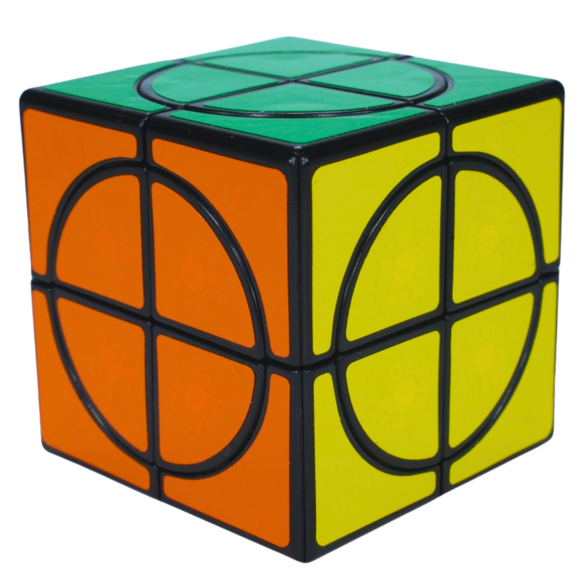 MF8 Crazy 2x2 Plus Cube Type 011 Black - 1 Fixed C → MasterCubeStore