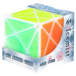 QiYi Ice Amber 3x3 Axis Cube Tiled Transparent → MasterCubeStore