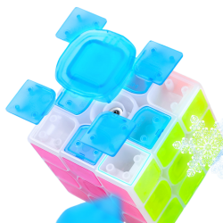 QiYi Ice Amber QiMeng 3x3 V3 Tiled Transparent → MasterCubeStore