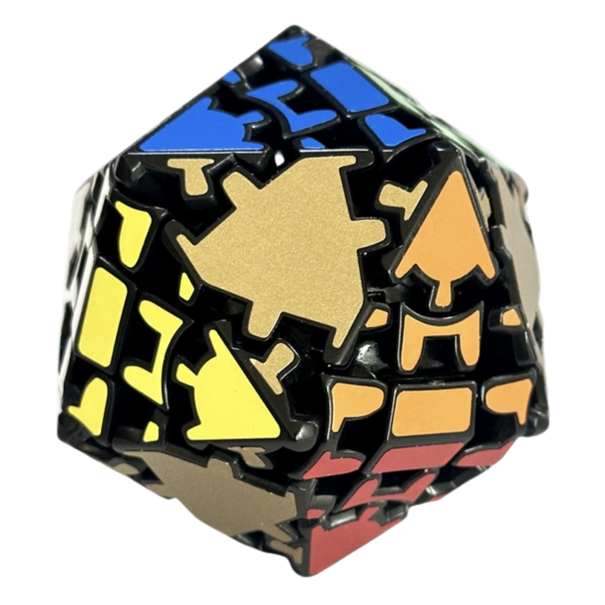 LanLan Gear Icosahedron Cube 3x3 Gear Puzzle Black → MasterCubeStore
