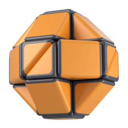 YJ Camping Style 24 Block Magic Snake Cube Sunset → MasterCubeStore