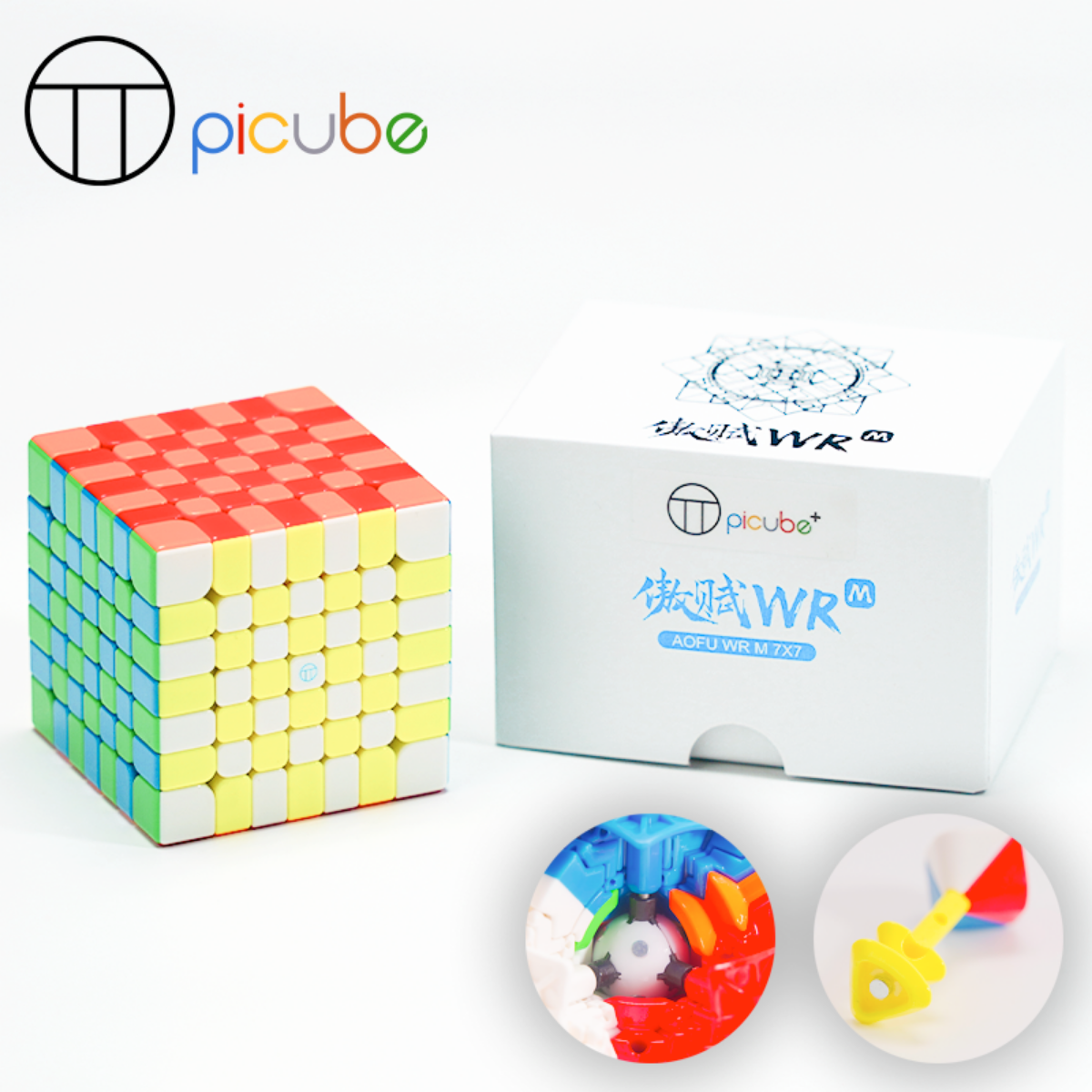 MoYu AoFu 限定版、7x7x7 透明 ルービック キューブ MoYu AoFu 限定版、7x7x7 透明 ルービック キューブ waku-waku
