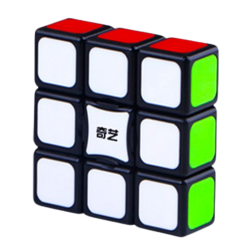 MoYu MOFANGJIAOSHI 1x2x3 Cube Puzzle – Une Couche Noir – Rotation Fluide – Jouet Casse-tête Pour Débutants