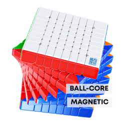 Cube Magique QY 8x8 Sans Autocollant – Speed Cube 70 Mm, ABS Mat, Pour Enfants Et Adultes