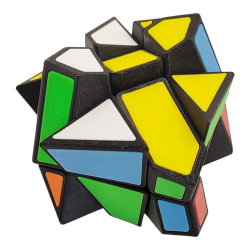 ZePuzzles Crazy Fisher 2x3x3 Cube Black with 6-Col → MasterCubeStore