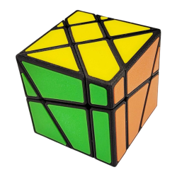 ZePuzzles Crazy Fisher 2x3x3 Cube Black with 6-Col → MasterCubeStore