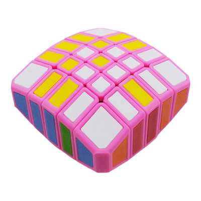 ZePuzzles 1x5x5 Pillowed Floppy Pink 6-Color Tiles → MasterCubeStore