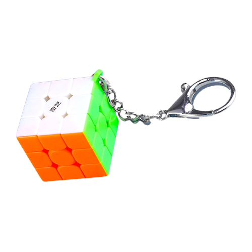 2 Pcs Mini 3X3 Cube Keychains 1.18 Inch Speed Rubik'S Key Ring 