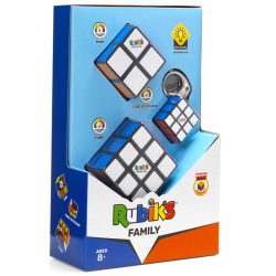 Rubik's Family Pack - 3x3, 2x2, 3x3 Keychain