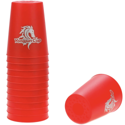 YJ Pure Color Flying Cups Red