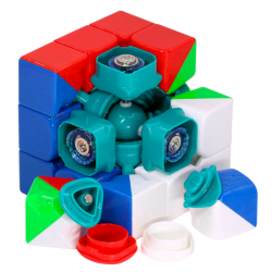 Moyu RS3M V5 2023 MagLev 3x3 Speed Cube - Ball Core UV Coated, Stickerless Puzzle Cube With Display Box